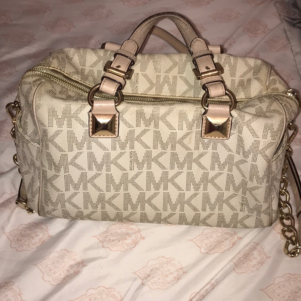 White Michael Kors purse
